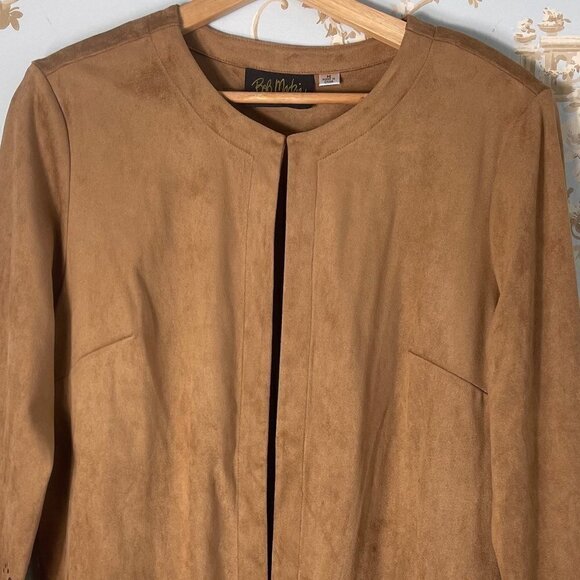 Bob Mackie Wearable Art Faux Suede Jacket Womens Size M - Picture 3 of 8